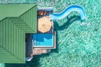 Resort alle Maldive: Siyam-World Ocean-Villa con scivolo