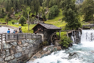Tirolo, il percorso Iseltrail in Osttirol in famiglia, mulino