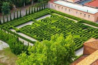 Labirinto Borges sull'isola di San Giorgio a Venezia