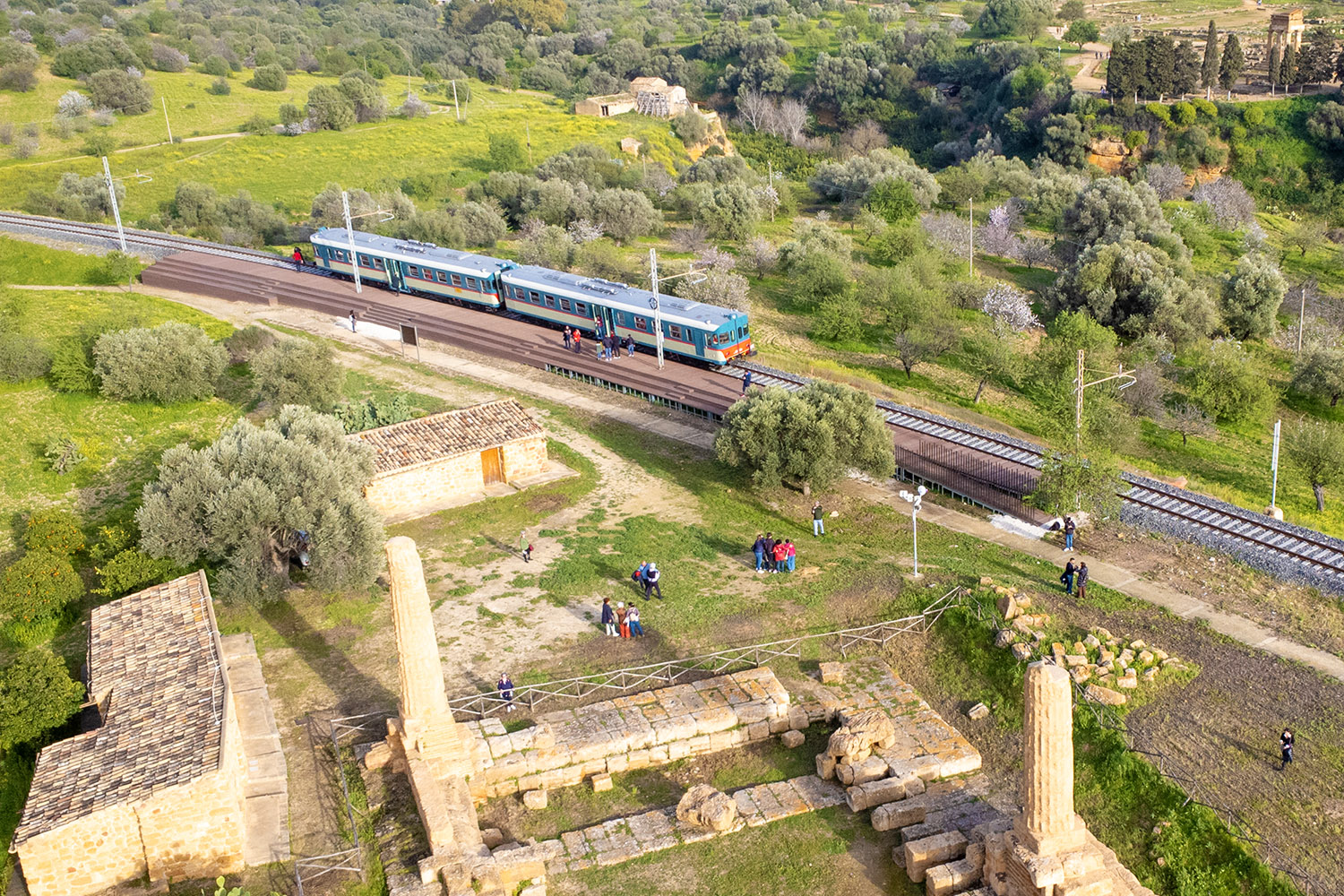 Treno storico in Sicilia, Valle dei Templi Agrigento