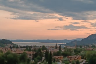 Vista sul Lago di Garda dalla stanza del Poiano Resort