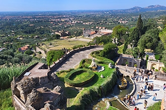 Villa d'Este a Tivoli, panorama Rometta