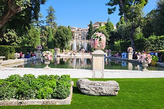 Villa d'Este a Tivoli, panoramica Peschiere