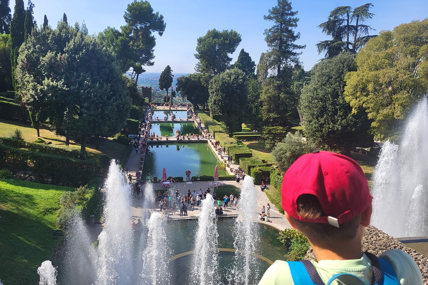 Villa d'Este a Tivoli, panoramica Peschiere