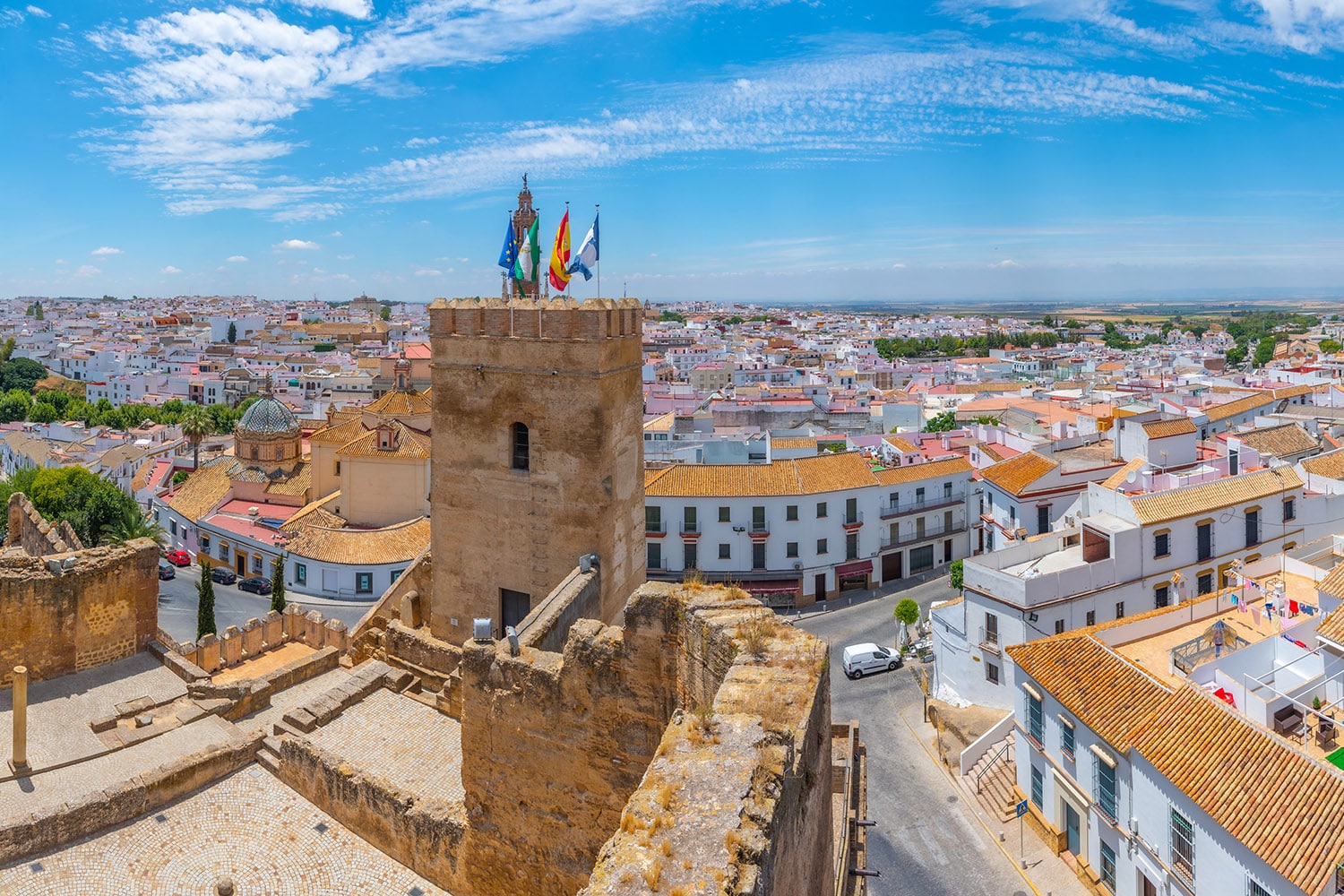 A Carmona in Andalusia, veduta panoramica