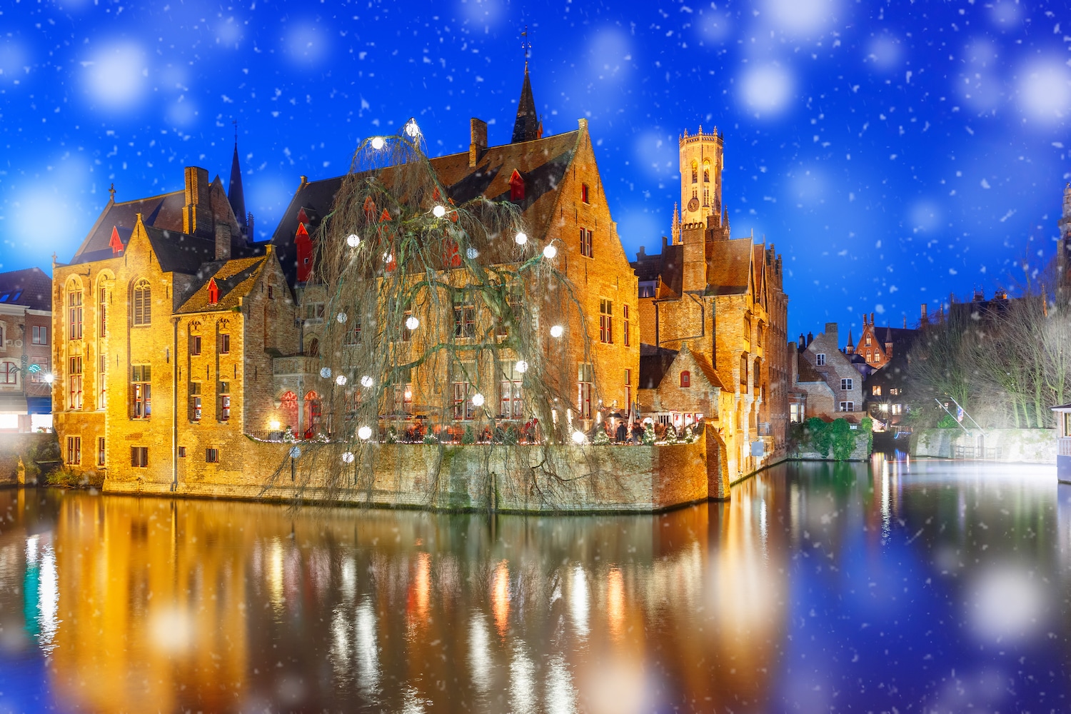 Fiandre in inverno: Bruges con la neve