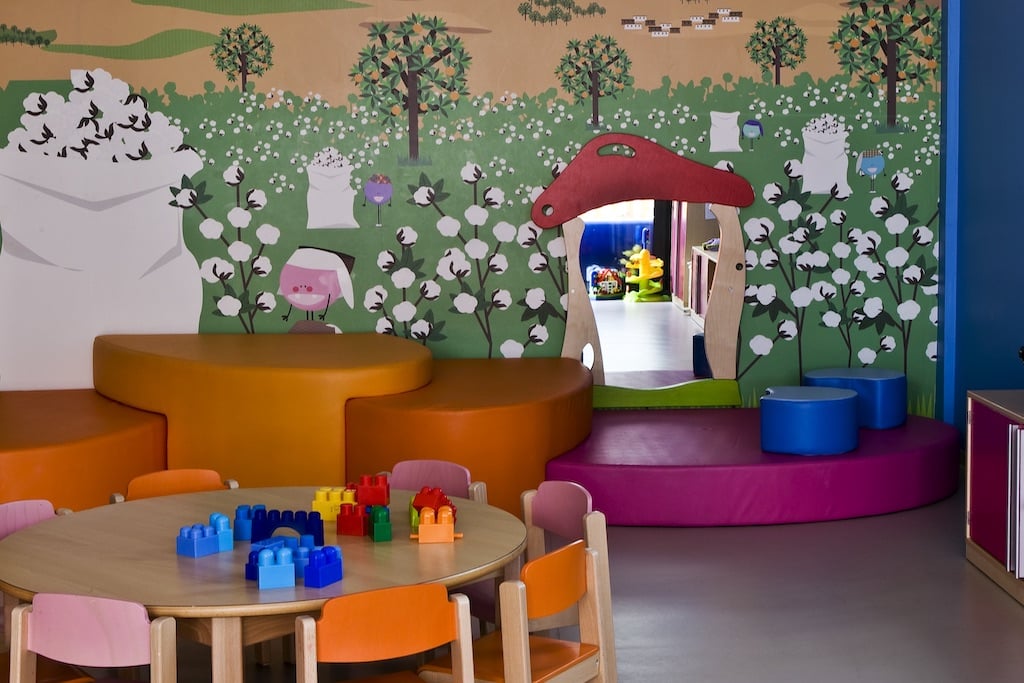 Club Med Palmiye resort per bambini in Turchia, area giochi interna