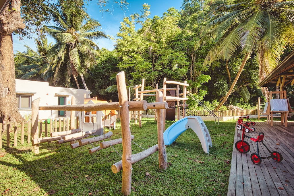Club Med Seychelles, giochi per bambini in giardini