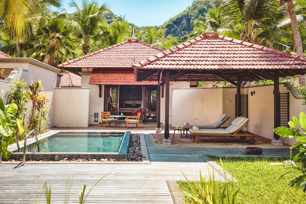 Club Med Seychelles, struttura esterna con piscine
