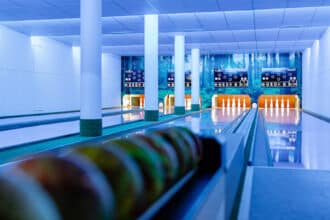 Hotel Schneeberg in Alto Adige, sala da bowling