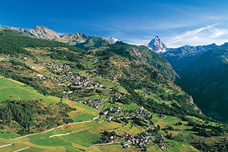 Torgnon in Valle d'Aosta, panoramica