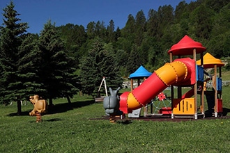 Parco giochi nella frazione Verney, Torgnon