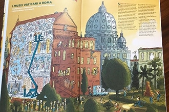 Libro per bambini Il giro del mondo in 12 Musei, i Musei Vaticani