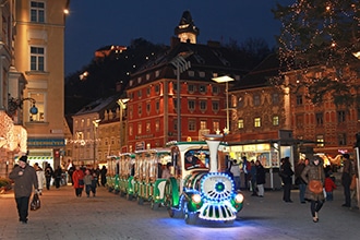 Natale a Graz in famiglia, trenino