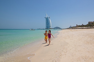 Dubai spiaggia e Burj Al Arab