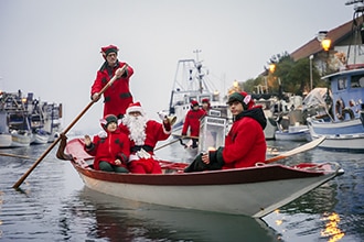 Babbo Natale in batela 