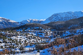 Transiberiana d'italia, la Ferrovia dei Parchi in Abruzzo, viadotto