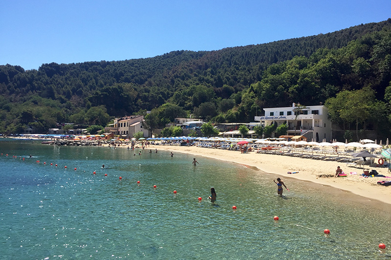 Spiaggia di Palinuro per famiglie