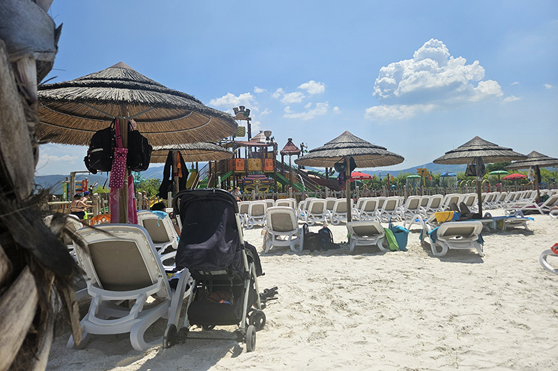 Magic Splash parco acquatico per famiglie, spiaggia