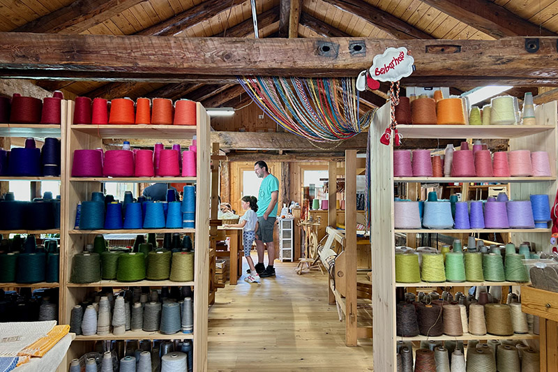 Laboratorio di tessitura Beibarhaus a Sauris