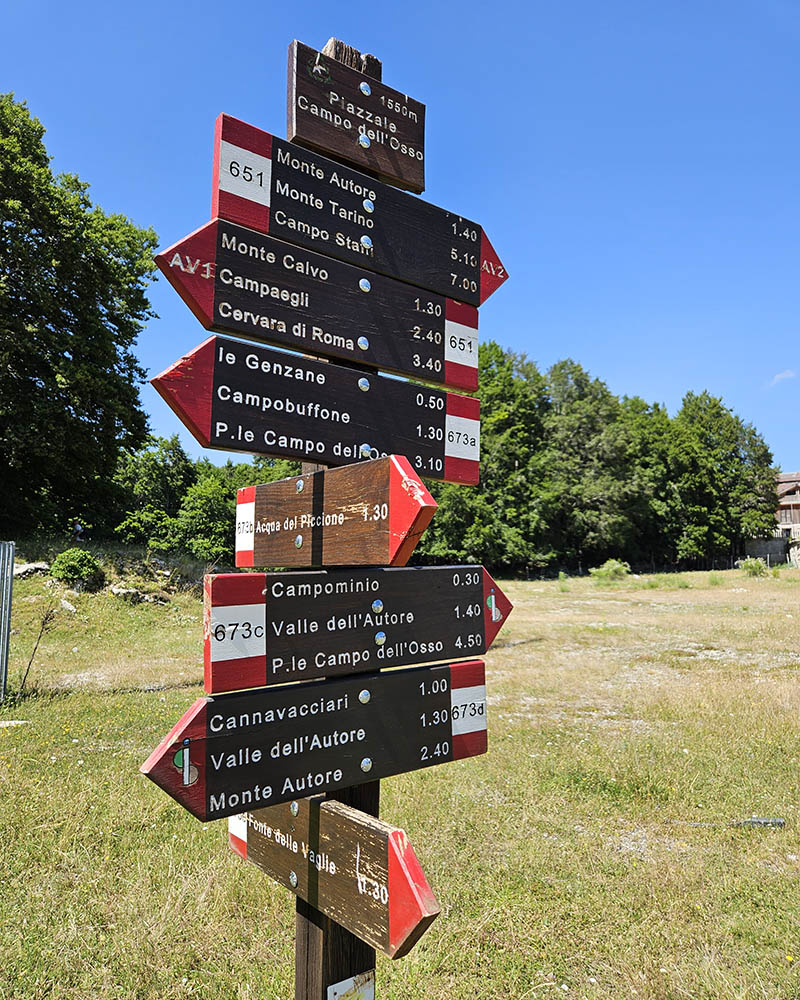 Sentieri a Campo dell'Osso