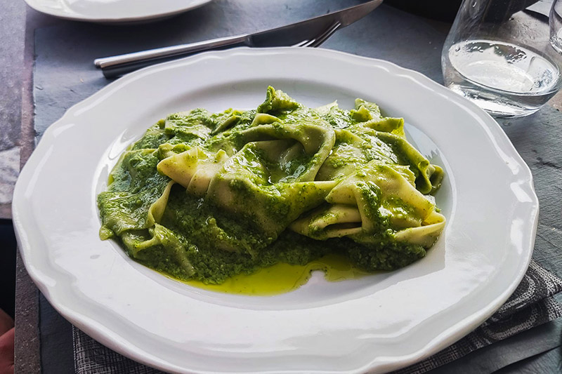 mandilli al pesto