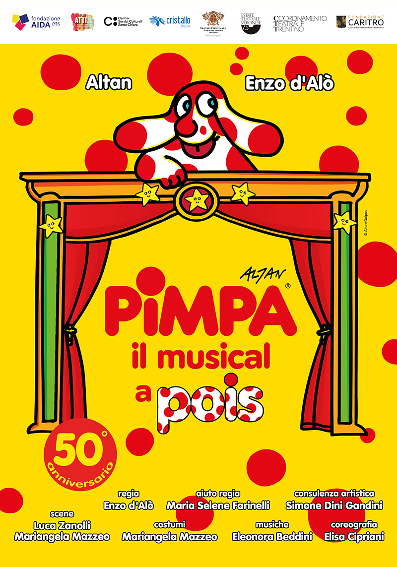 Locandina del musical della Pimpa a Verona