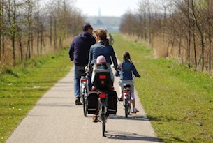 Olanda in bicicletta con bambini